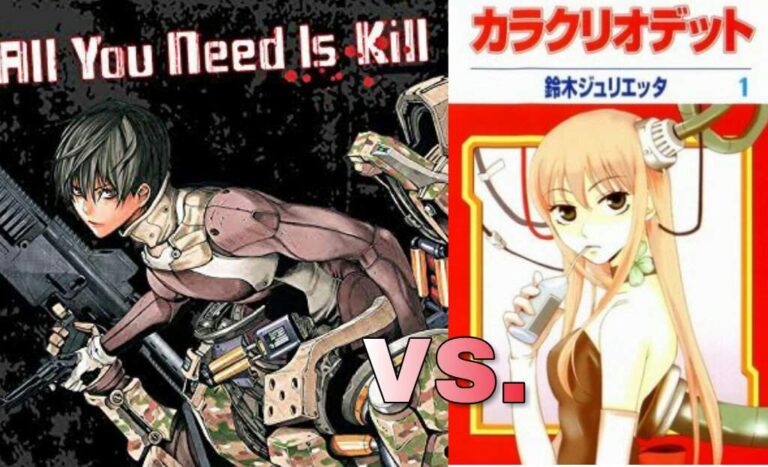 بين مشاعر الربوبوتات والحلقة الزمنية: مراجعة مانجا Karakuri Odette و All You Need is Kill