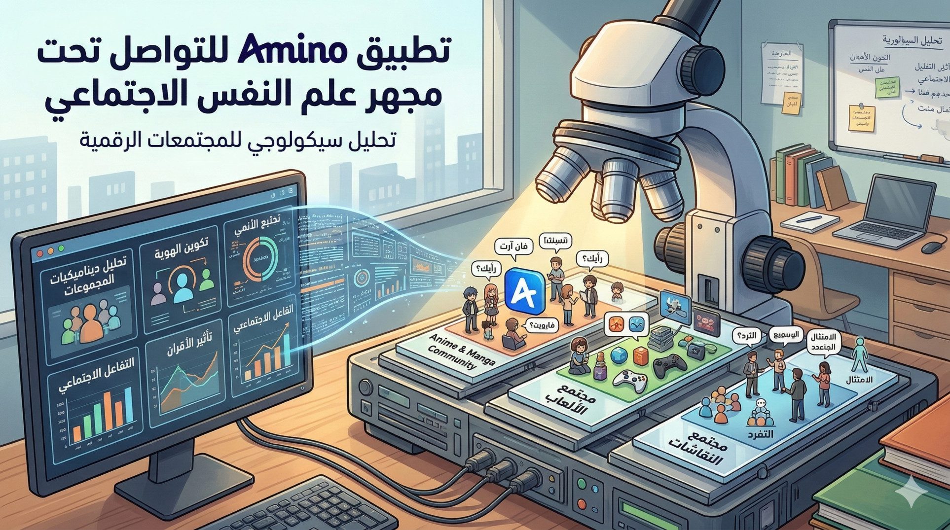 تطبيق Amino للتواصل تحت مجهر علم النفس الاجتماعي